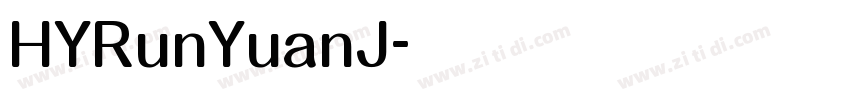 HYRunYuanJ字体转换