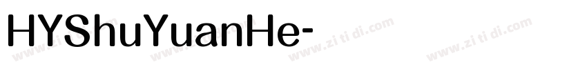 HYShuYuanHe字体转换