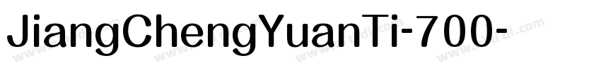 JiangChengYuanTi-700字体转换