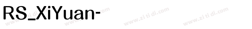 RS_XiYuan字体转换