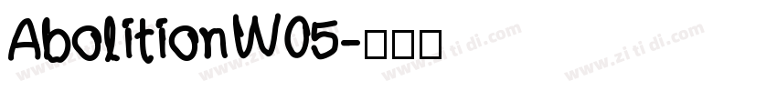 AbolitionW05字体转换