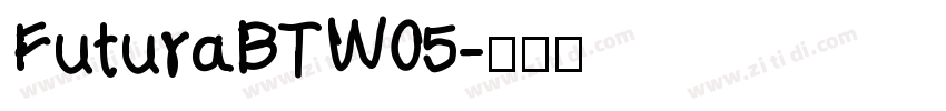 FuturaBTW05字体转换