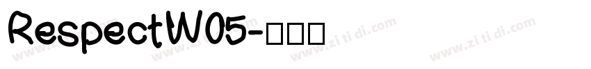 RespectW05字体转换