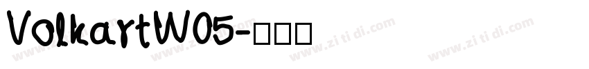 VolkartW05字体转换