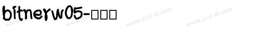 bitnerw05字体转换