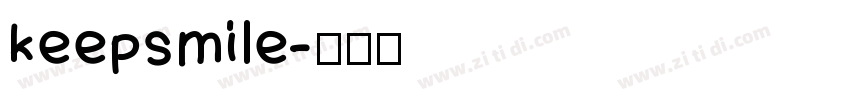 keepsmile字体转换
