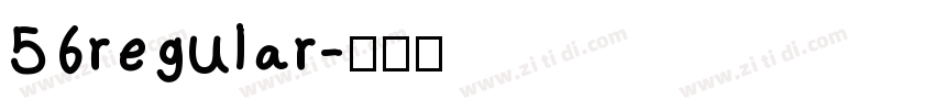 56regular字体转换
