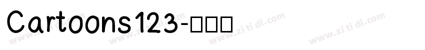 Cartoons123字体转换