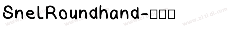 SnelRoundhand字体转换