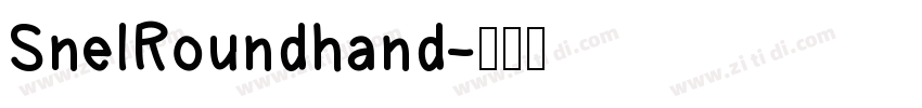SnelRoundhand字体转换