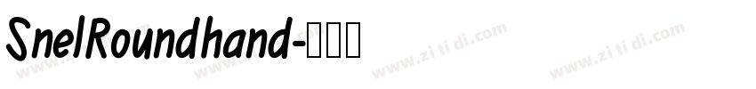 SnelRoundhand字体转换
