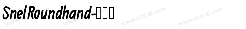 SnelRoundhand字体转换