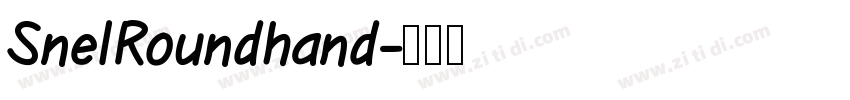 SnelRoundhand字体转换