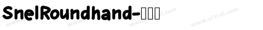 SnelRoundhand字体转换