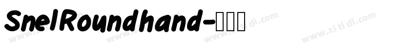 SnelRoundhand字体转换