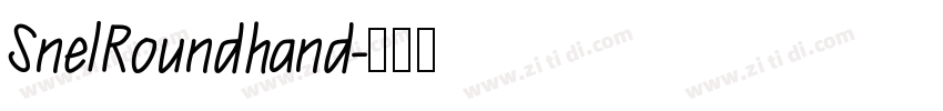 SnelRoundhand字体转换