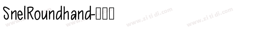 SnelRoundhand字体转换