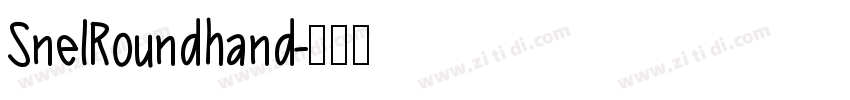 SnelRoundhand字体转换