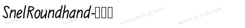 SnelRoundhand字体转换