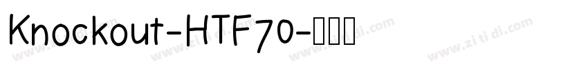 Knockout-HTF70字体转换