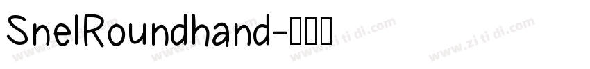SnelRoundhand字体转换