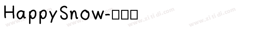 HappySnow字体转换