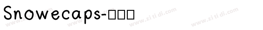 Snowecaps字体转换