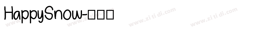 HappySnow字体转换