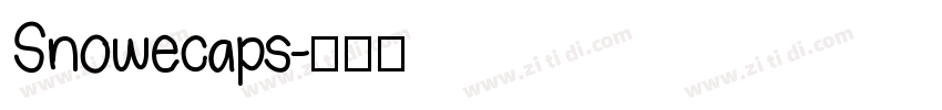 Snowecaps字体转换