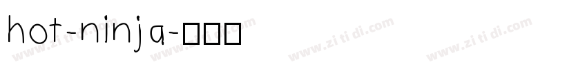 hot-ninja字体转换