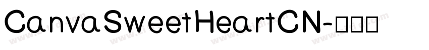 CanvaSweetHeartCN字体转换