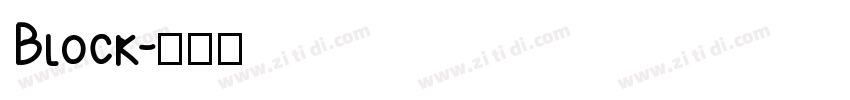 Block字体转换