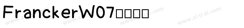 FranckerW07字体转换