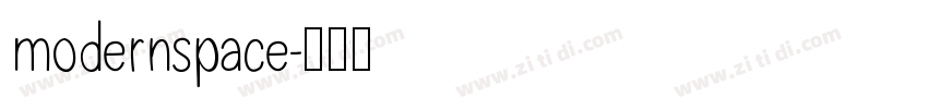 modernspace字体转换