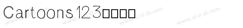 Cartoons123字体转换