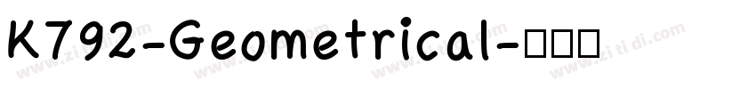 K792-Geometrical字体转换