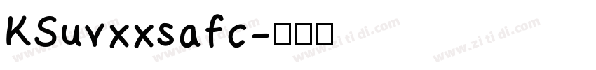 KSuvxxsafc字体转换
