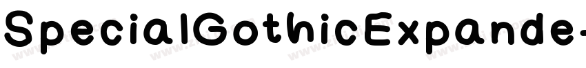 SpecialGothicExpande字体转换