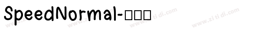 SpeedNormal字体转换