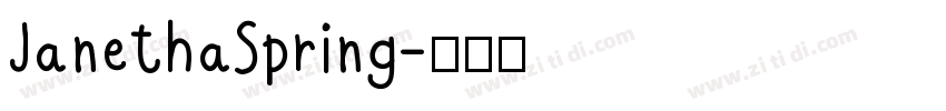 JanethaSpring字体转换