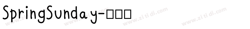 SpringSunday字体转换