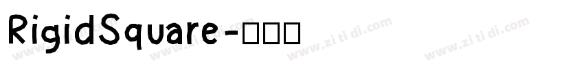 RigidSquare字体转换