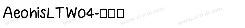 AeonisLTW04字体转换