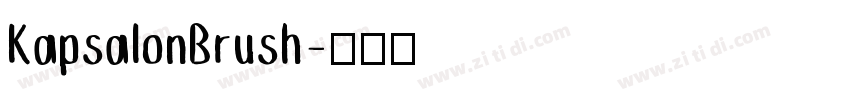 KapsalonBrush字体转换