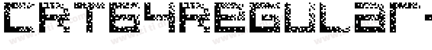 CRT64Regular字体转换