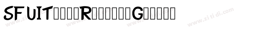 SFUIText-RegularG2字体转换