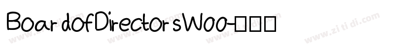 BoardofDirectorsW00字体转换