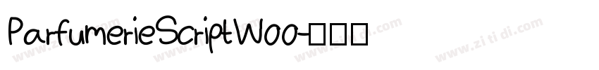 ParfumerieScriptW00字体转换