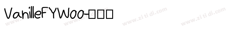 VanilleFYW00字体转换
