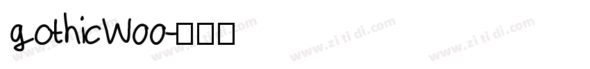 gothicW00字体转换